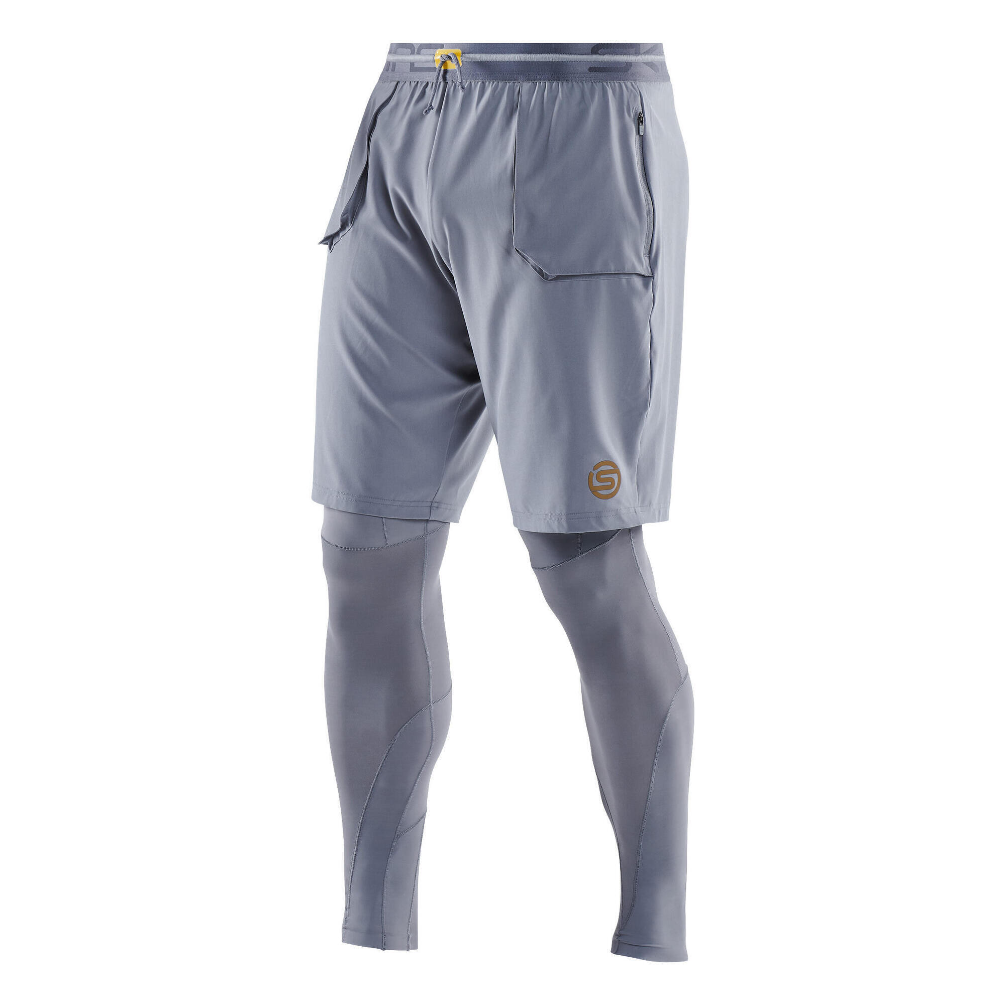 SKINS SKINS Series-5 Men's T&R Long Tights - Mid Grey