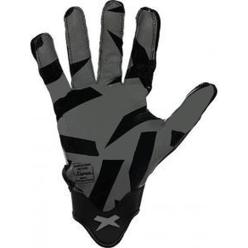 Fotbal american - Mănuși - Rugby - Mănuși de receptor - Adulți (Negru)