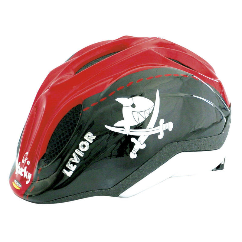 LEVIOR Kinderhelm PRIMO "Sharky Black-Red"