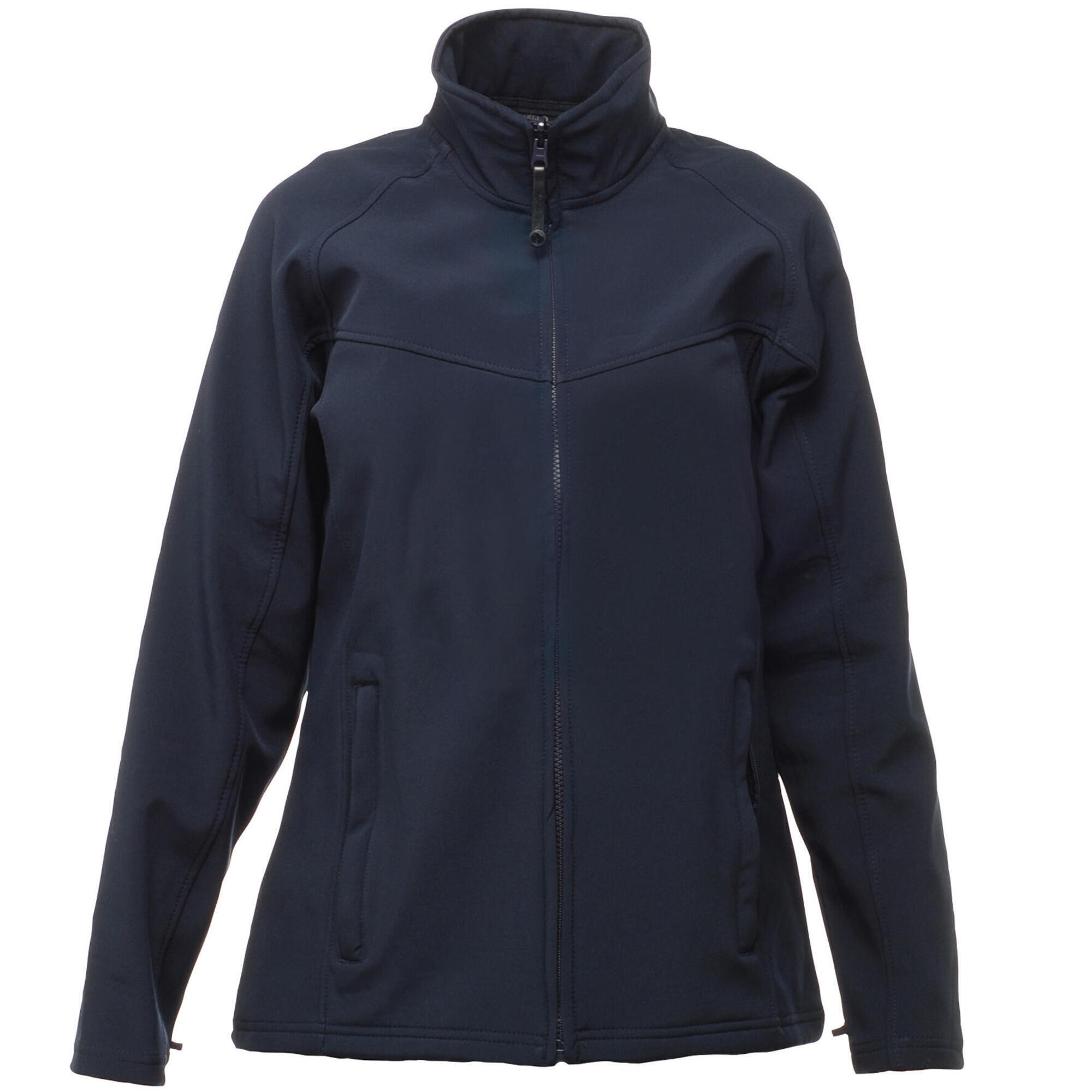 REGATTA Ladies Uproar Softshell Wind Resistant Jacket (Navy/Navy)