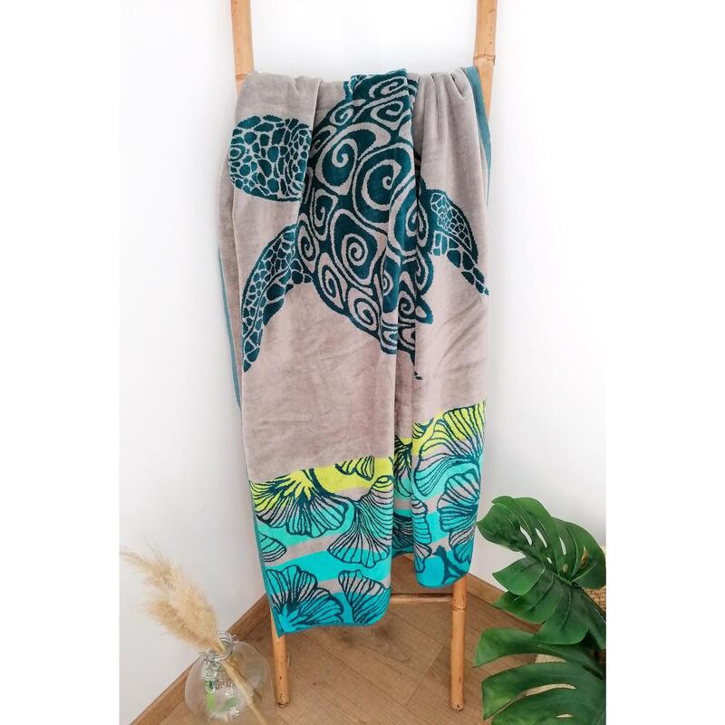 Serviette de plage Jacquard Playamar 95x175 440g/m² (velours)