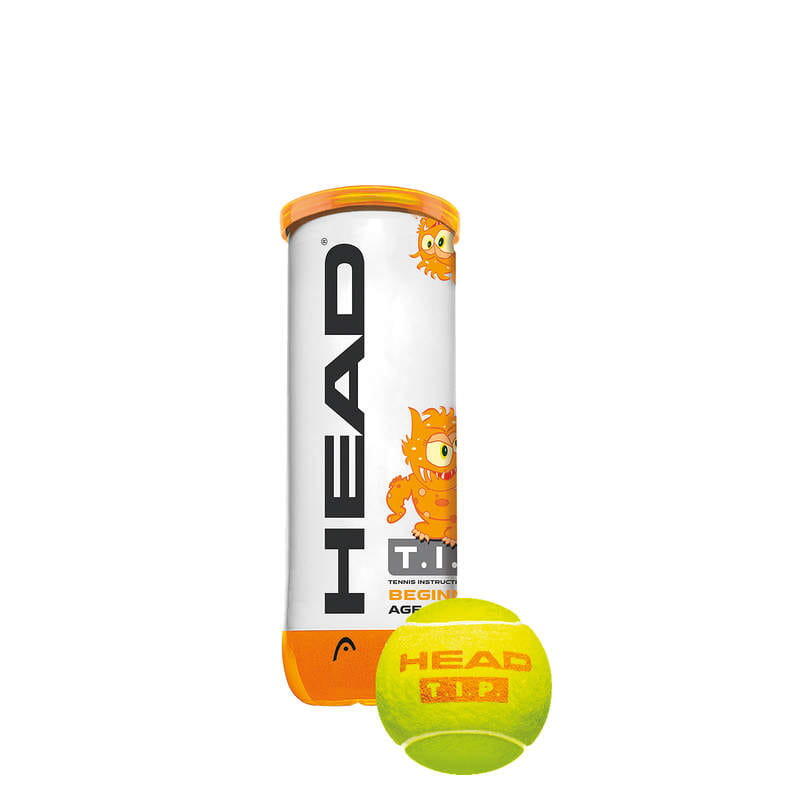 Head TIP Orange Mini Tennis Balls - Tube of 3 1/1