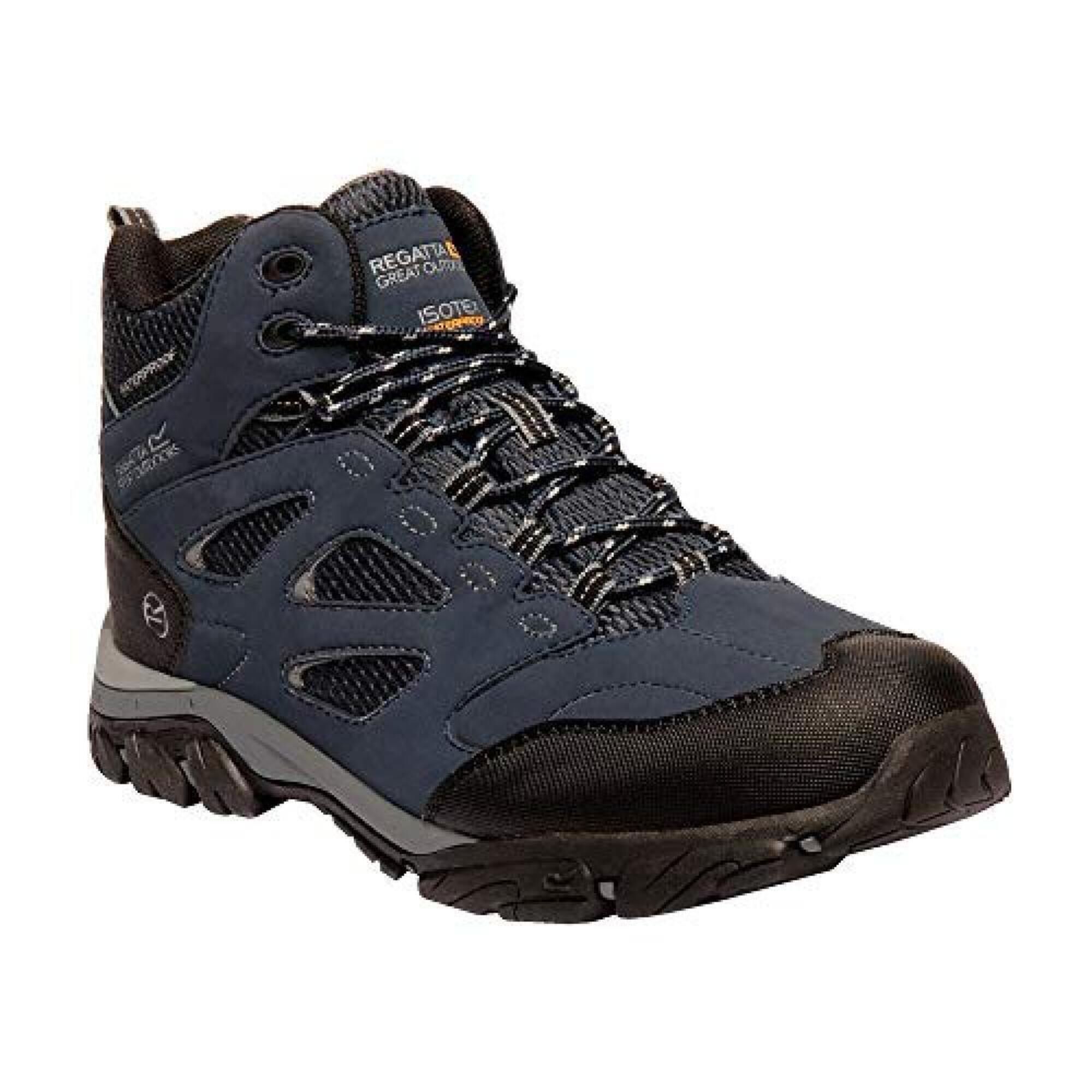 REGATTA Mens Holcombe IEP Mid Hiking Boots (Navy/Granite)