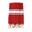 Fouta tradicional Kozo rojo 100x200 190g/m² (1,5lbs)