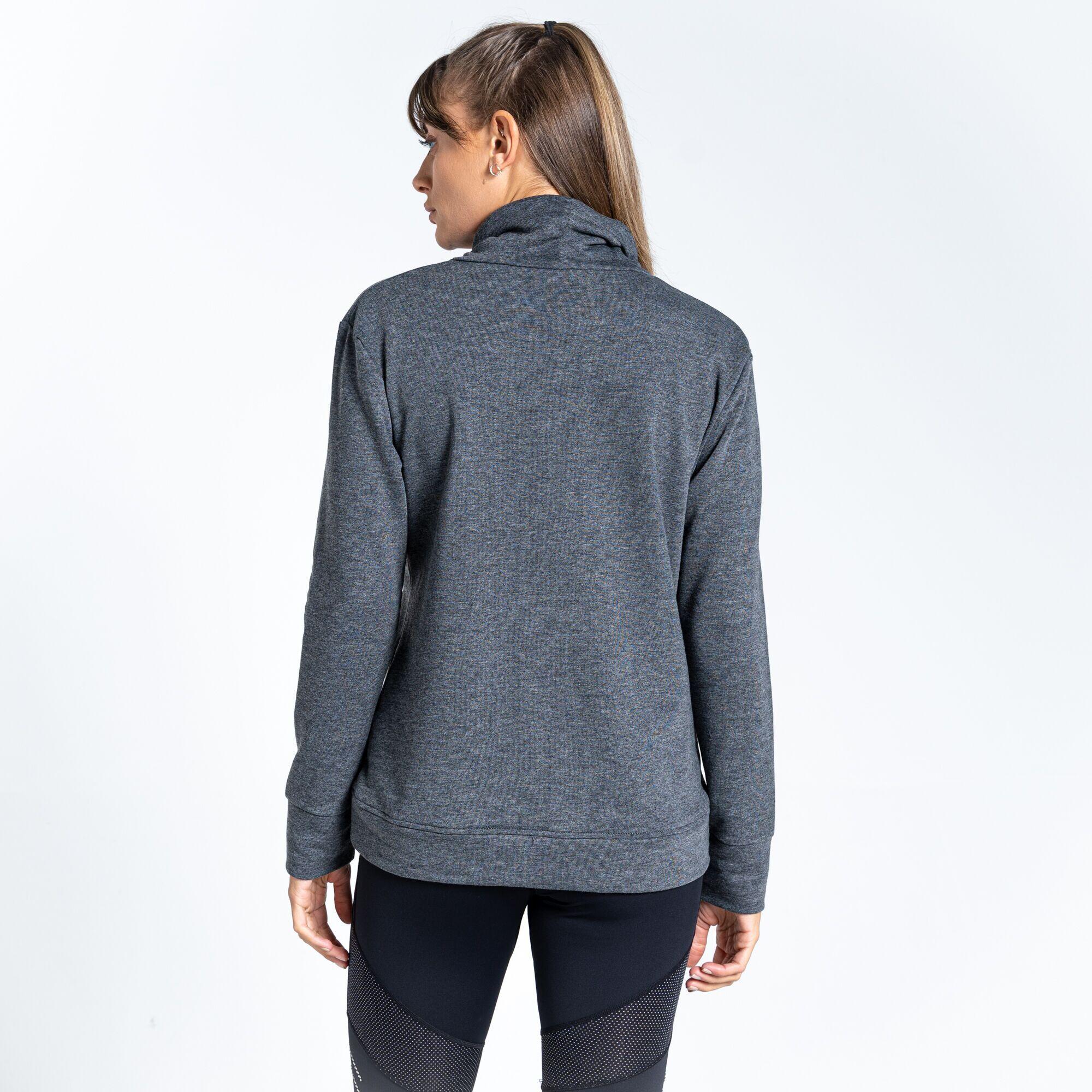 Womens/Ladies Crystallize Sweatshirt (Charcoal Grey Marl) 3/5