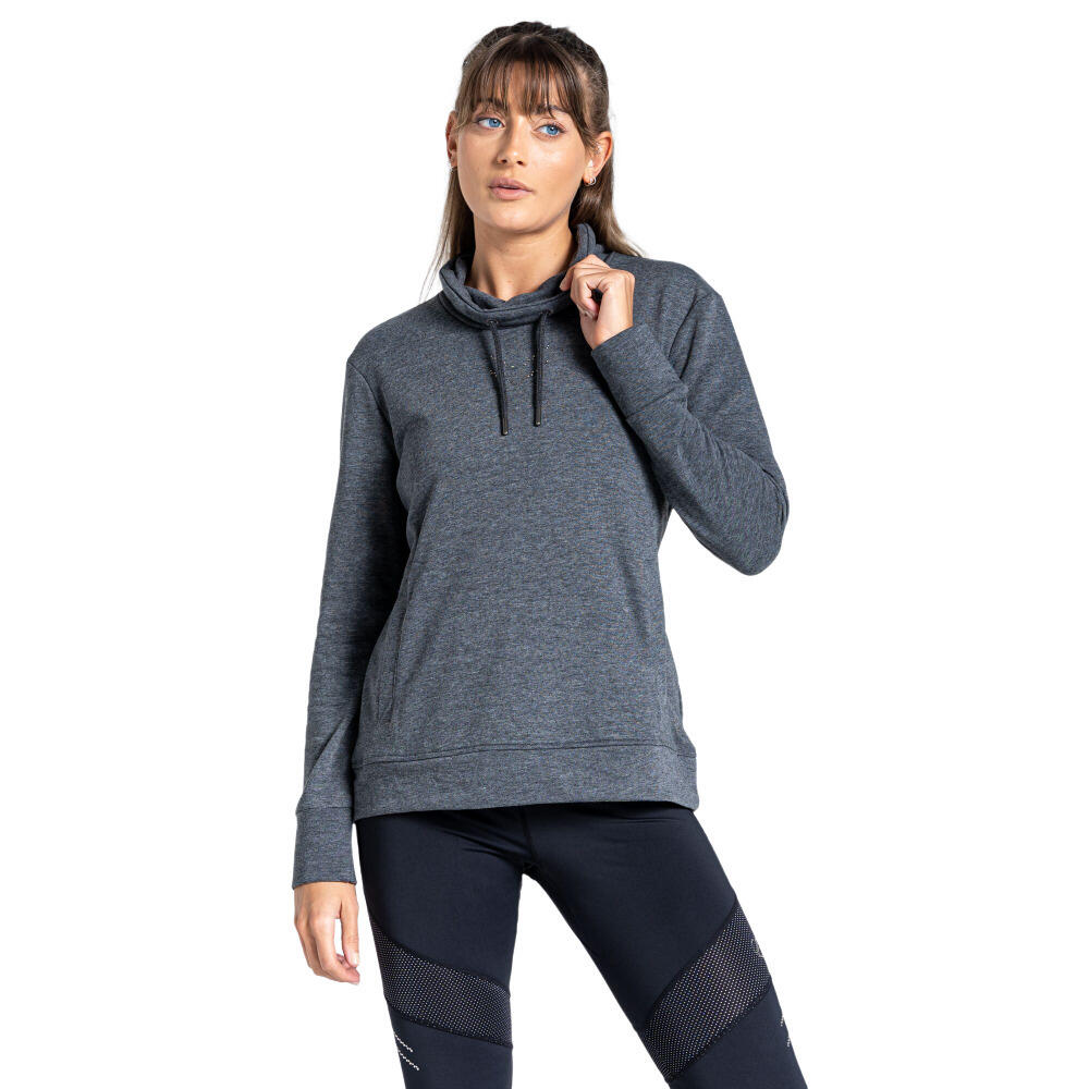 Womens/Ladies Crystallize Sweatshirt (Charcoal Grey Marl) 1/5