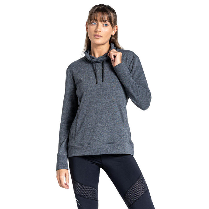 "Crystallize" Sweatshirt für Damen Anthrazit meliert