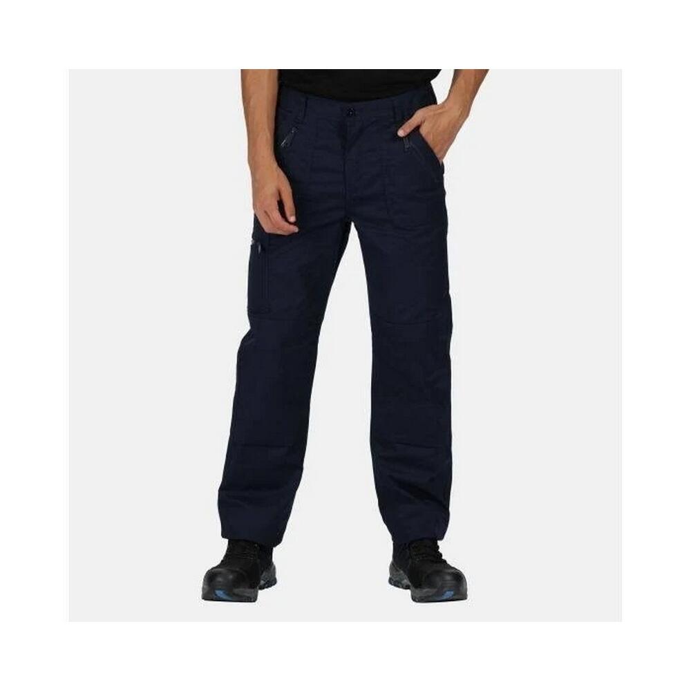 Mens Pro Action Trousers (Navy) 3/5