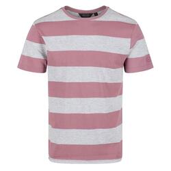 Heren Brayden Stripe Tshirt (Mauve)