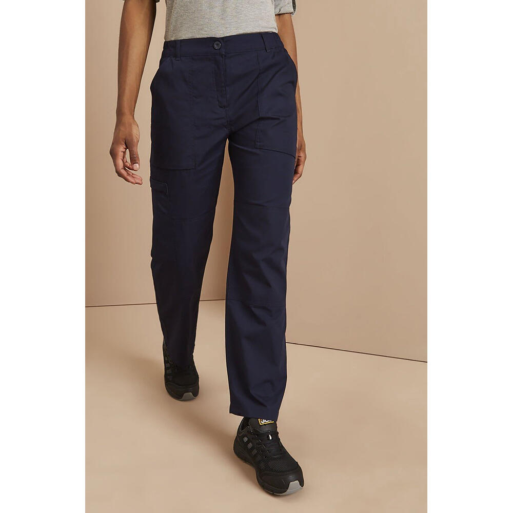 Ladies New Action Trouser (Short) / Pants (Navy Blue) 3/4