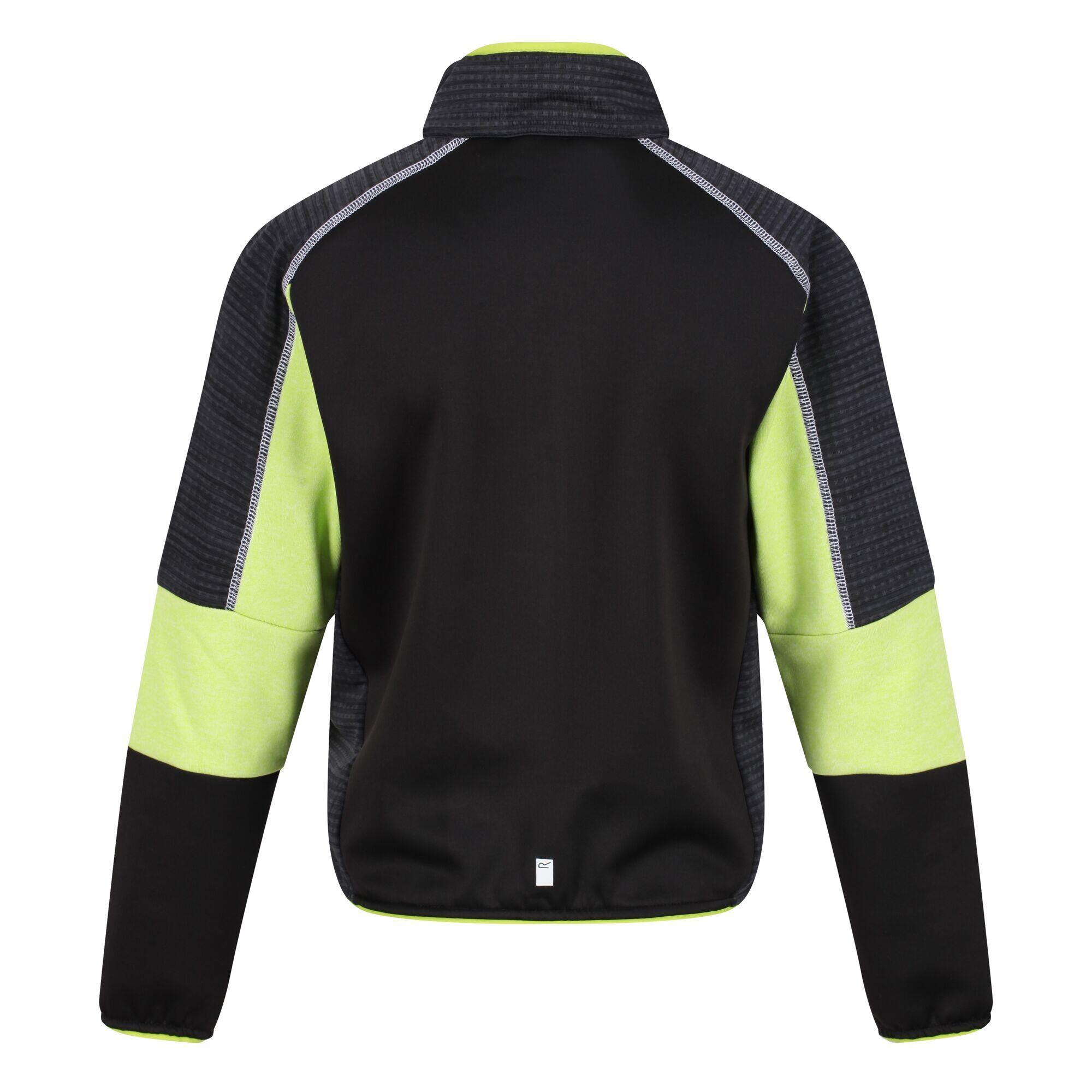 Childrens/Kids Oberon V Soft Shell Jacket (Bright Kiwi/Black) 2/5