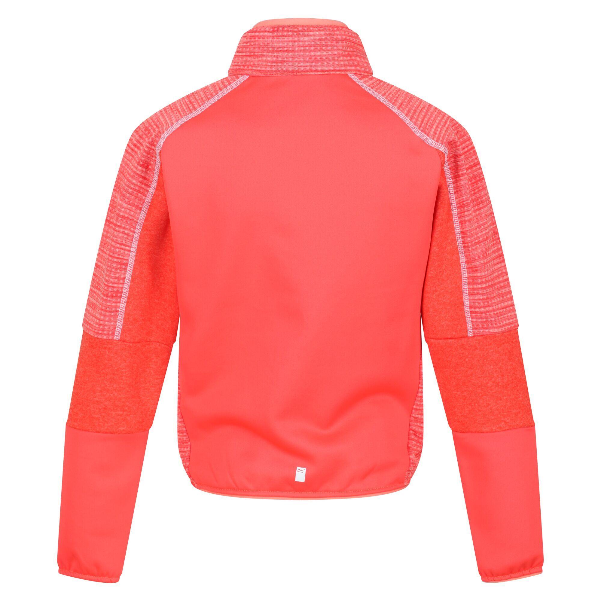 Childrens/Kids Oberon V Soft Shell Jacket (Fusion Coral/Neon Peach) 2/5