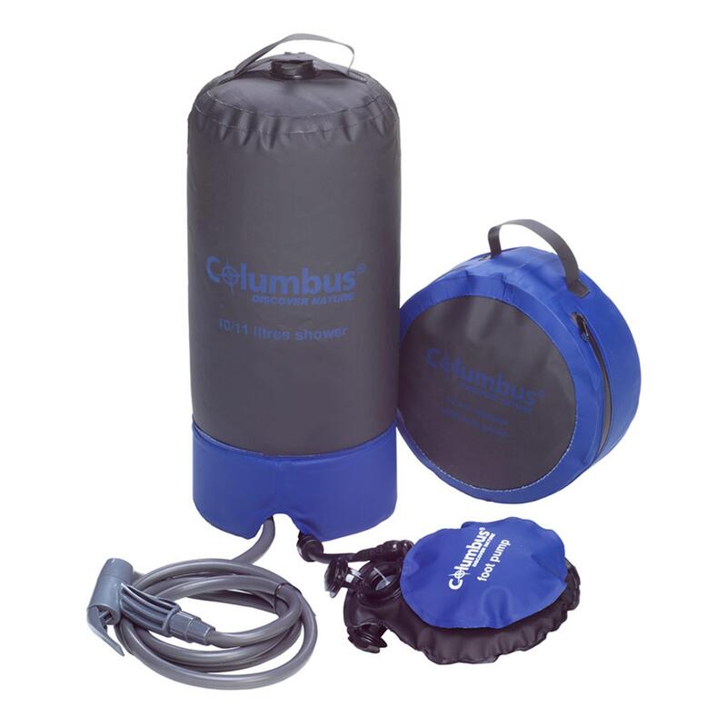  Tadomoe Ducha portátil para camping, bolsa de ducha de camping  de 4 galones/15L con bomba de ducha, ducha solar con agua caliente, a  prueba de fugas, práctico indicador de temperatura de