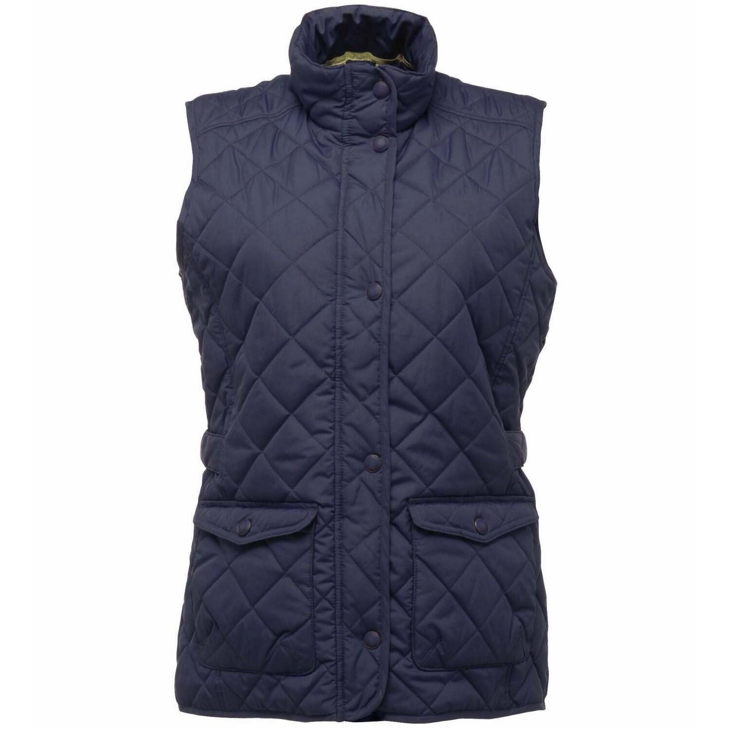 Womens/Ladies Tarah Sleeveless Bodywarmer/Gilet (Navy) 1/4