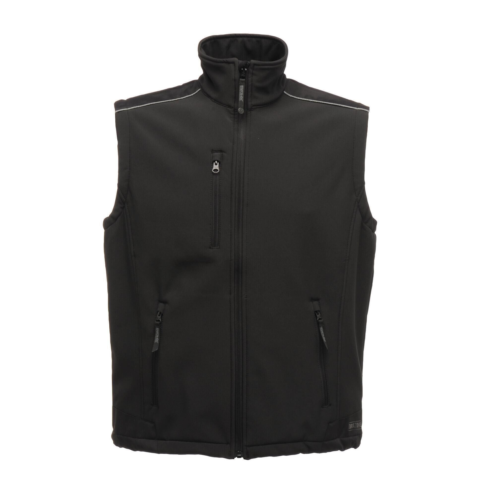 REGATTA Great Outdoors Mens Sandstorm Sleeveless Zip Up Bodywarmer (Black)