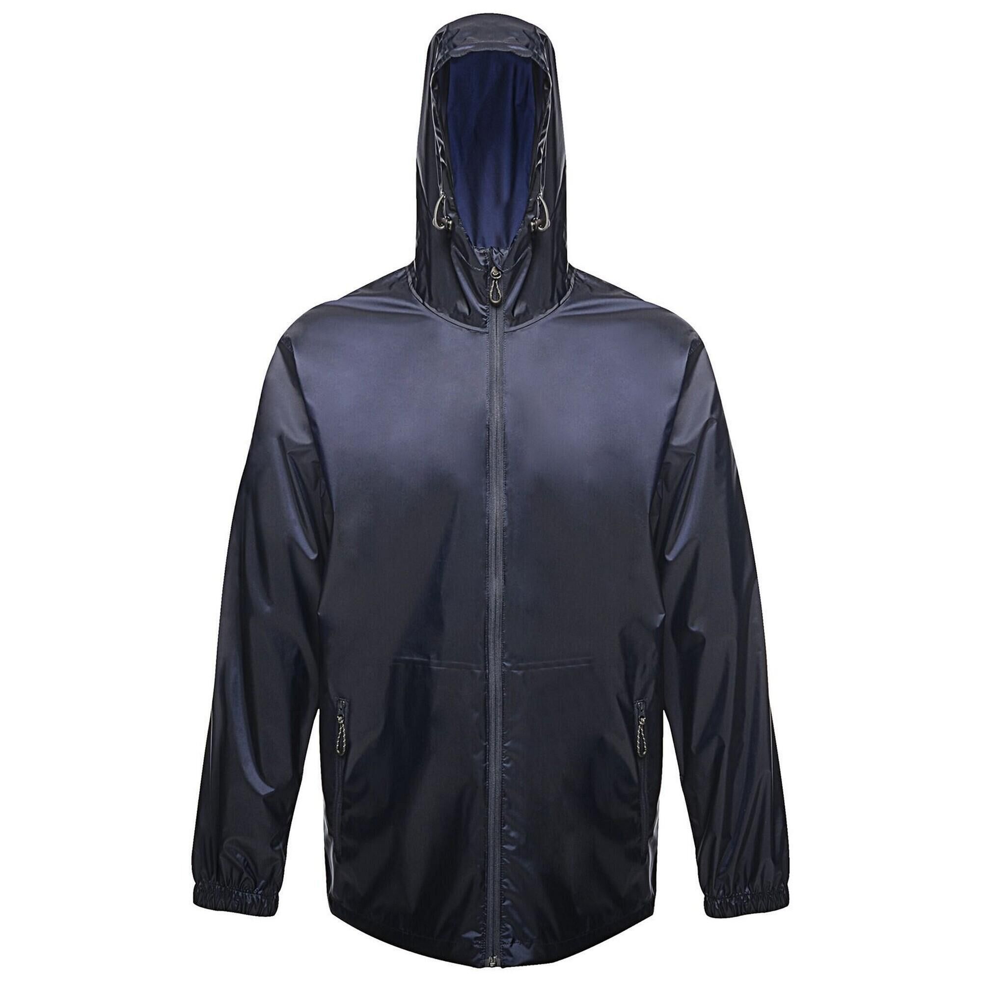 REGATTA Pro Mens Packaway Waterproof Breathable Jacket (Navy)
