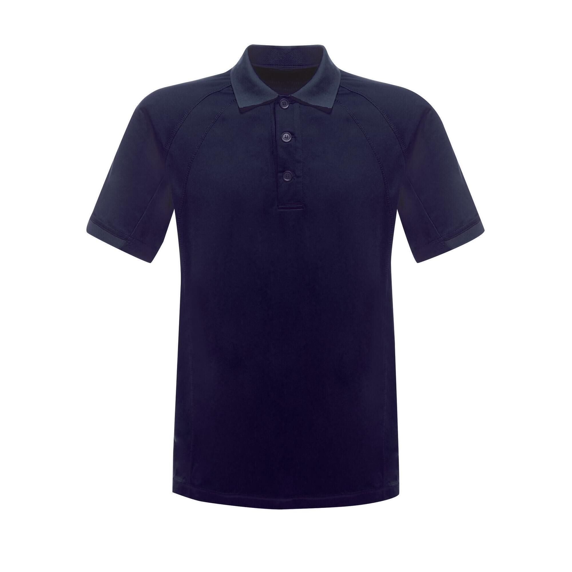 REGATTA Professional Mens Coolweave Short Sleeve Polo Shirt (Navy)