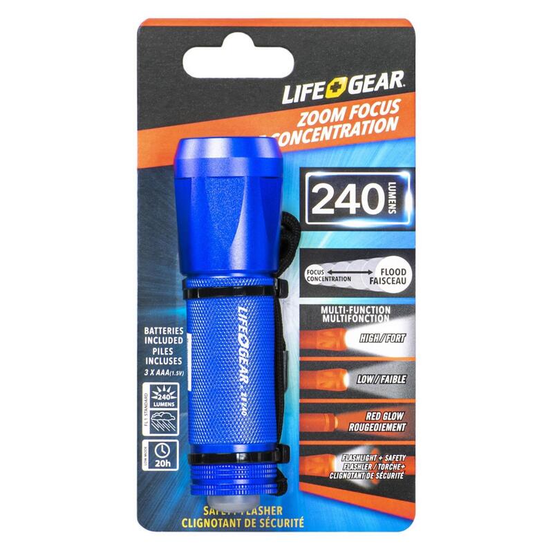 Mini Max Zoom 240 Lumen Aluminum Torch LG09-60589-SA4B - Blue