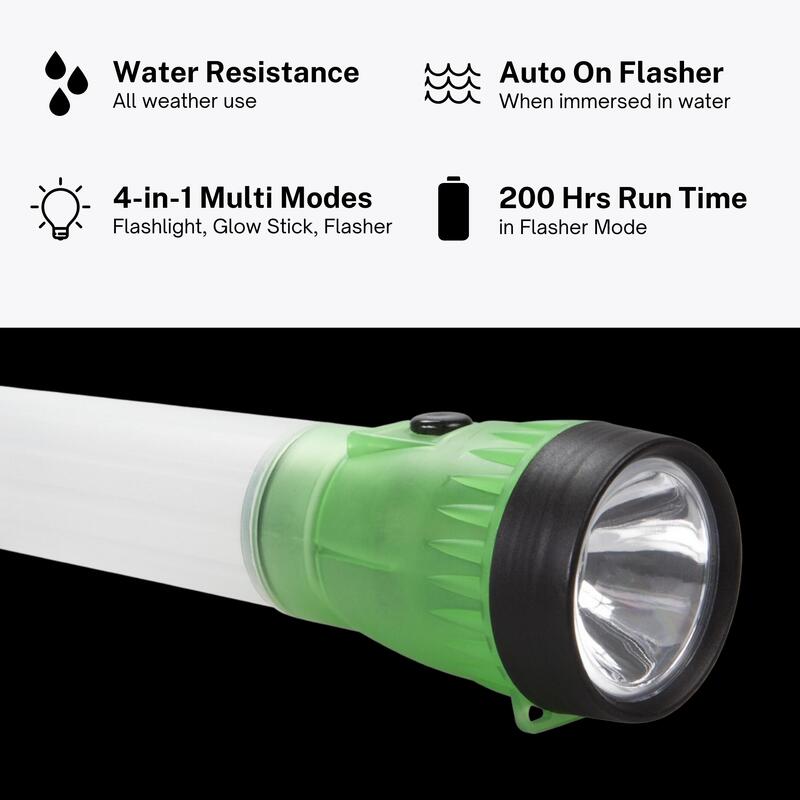 Glow 200流明手電筒 41-3732G - 綠色