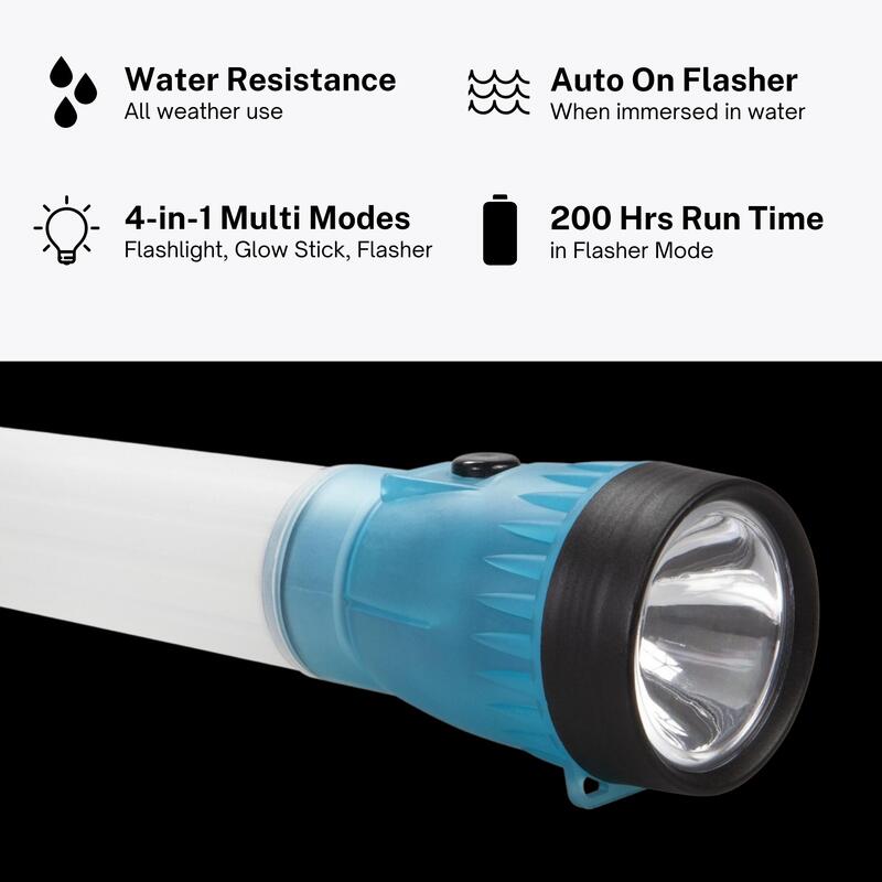 Glow 200 Lumen Flashlight 41-3732B - Blue