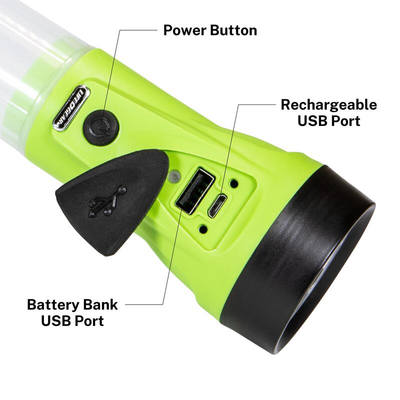 Adventure Power 220 lumen Rechargeable Flashlight 41-3747 - Yellow