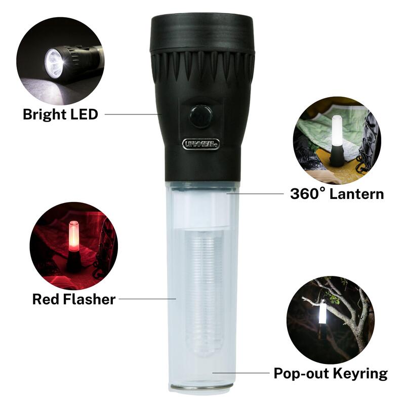 ARTECH 100 Lumen Flashlight + Lantern 46-3734 - Black