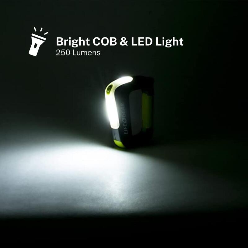 Rechargeable Clip Light 250 Lumen Flashlight 41-3932 -  Yellow