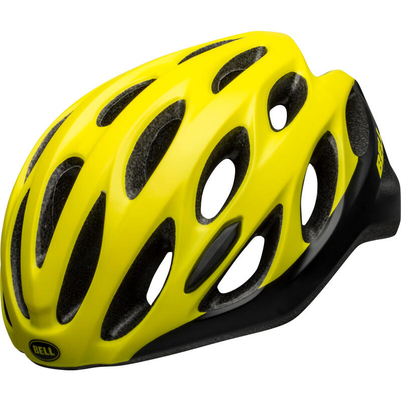 DRAFT AF成人公路單車頭盔 - 啞黑螢光黃色