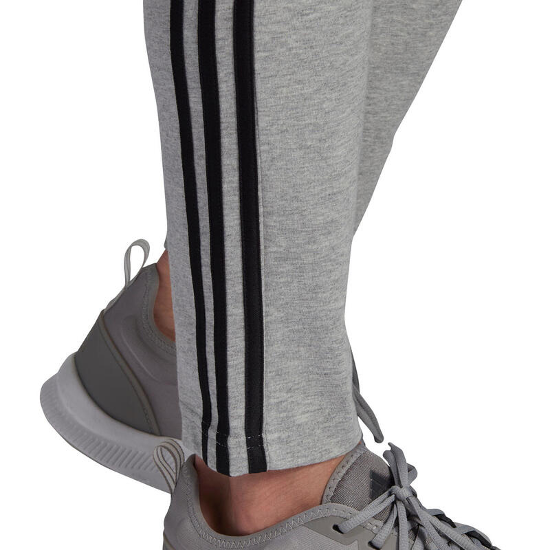 Broek adidas Essentials Single Jersey Tapered Open Hem 3-Stripes, Grijs, Mannen