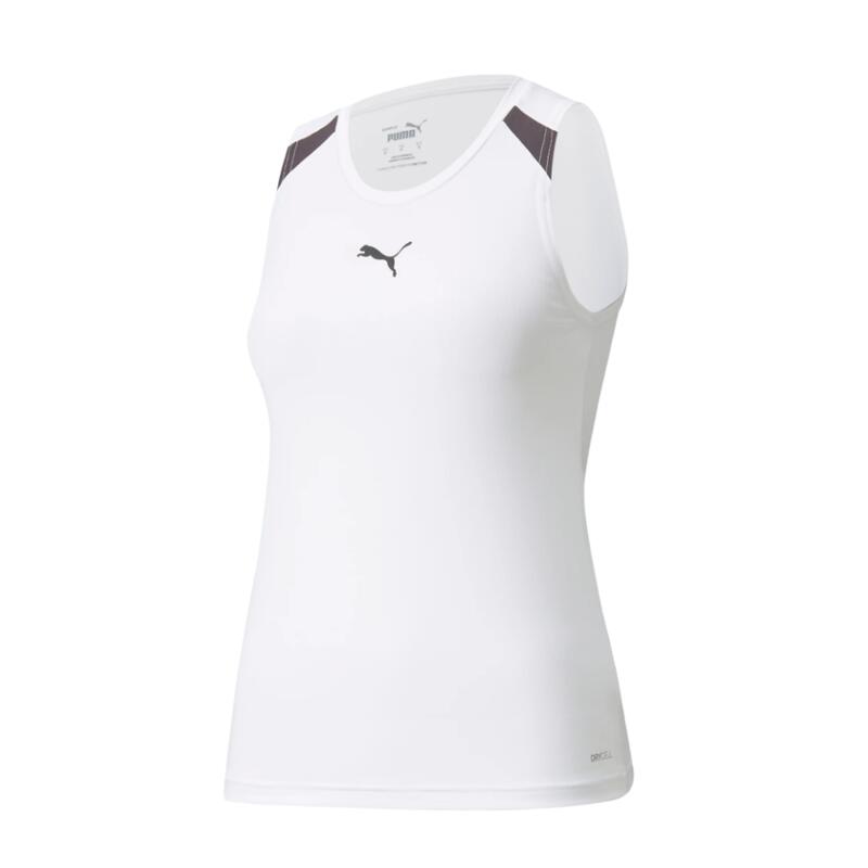 Camisola de alças de padel mulher puma TeamLiga branco