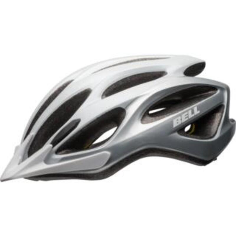 TRAVERSE AF ADULT ROAD BIKE HELMET -  MATTE WHITE SILVER