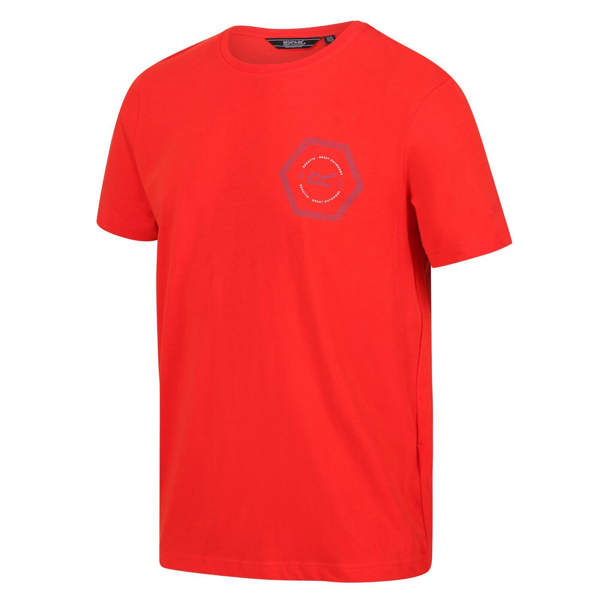 Men's BREEZED T-shirt (Bright red)