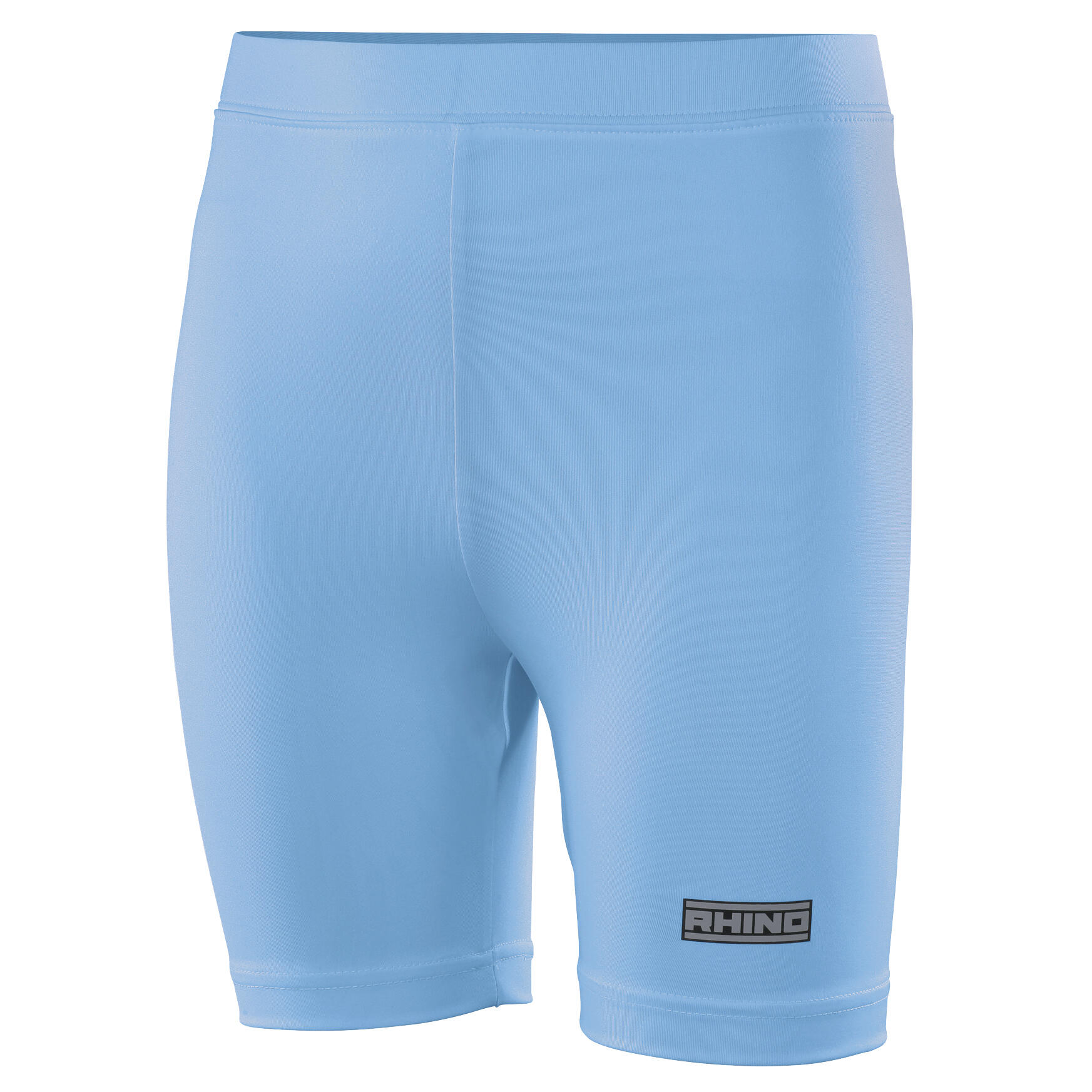 RHINO Childrens Boys Thermal Underwear Sports Base Layer Shorts (Light Blue)