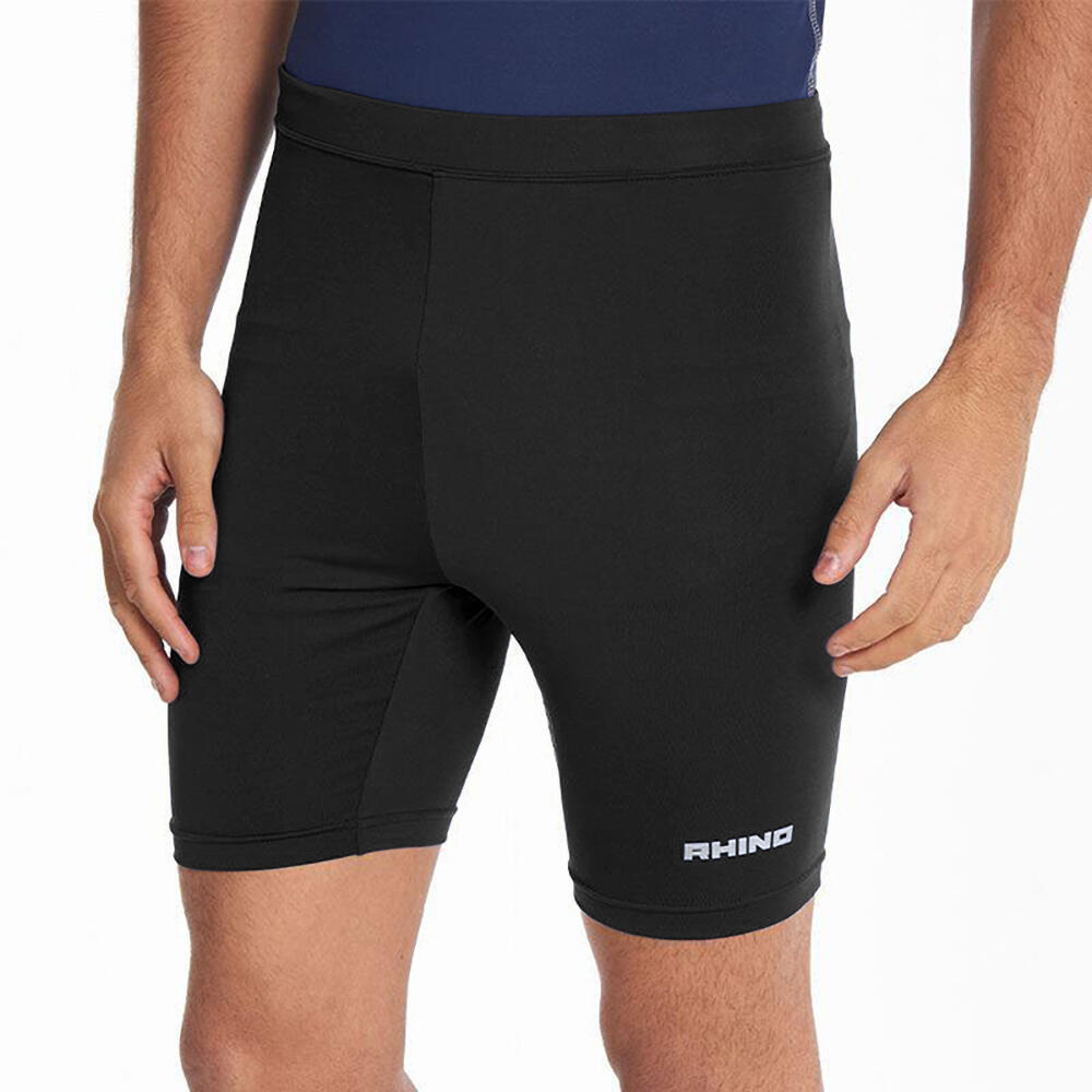 Childrens Boys Thermal Underwear Sports Base Layer Shorts (Black) 2/3