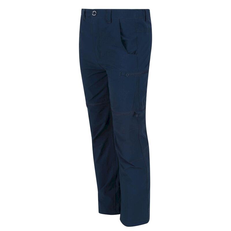 Childrens/Kids Highton Stretch ZipOff Walking Trousers (Seal Grey) REGATTA  - Decathlon