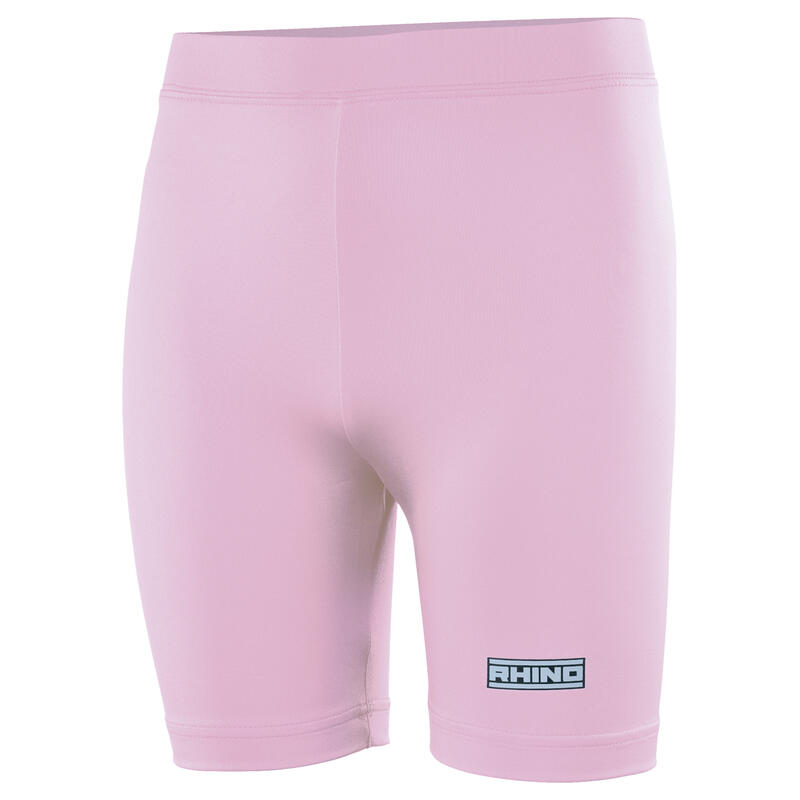 Childrens Boys Thermal Underwear Sports Base Layer Shorts (Light Pink)