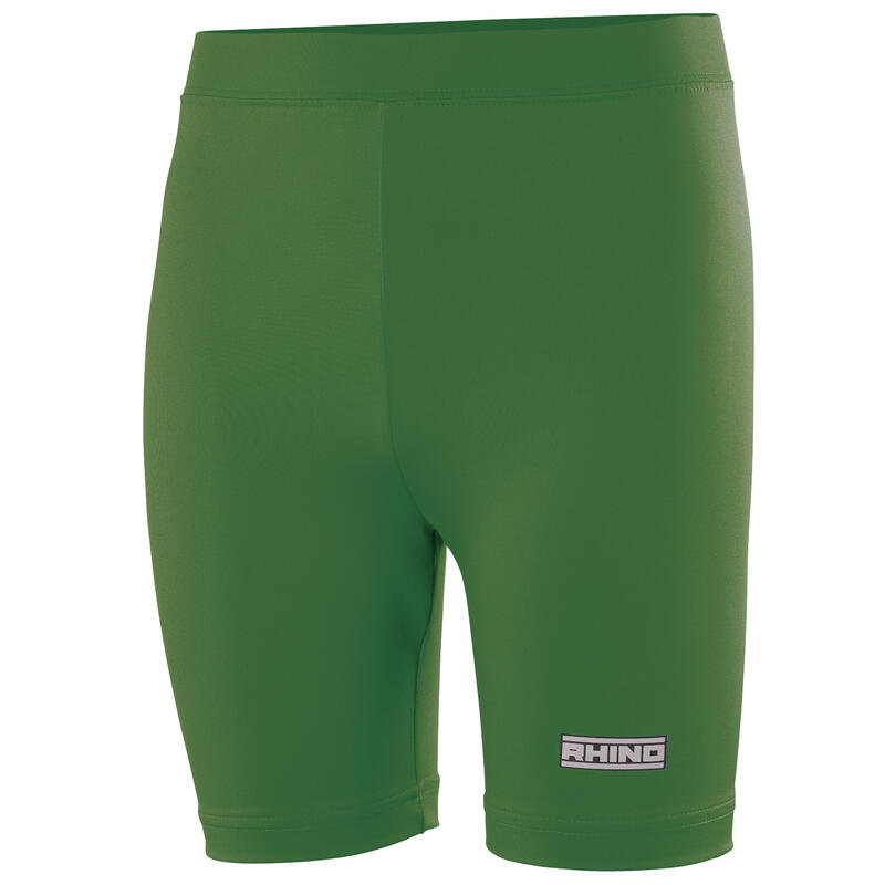 Childrens Boys Thermal Underwear Sports Base Layer Shorts (Bottle Green)