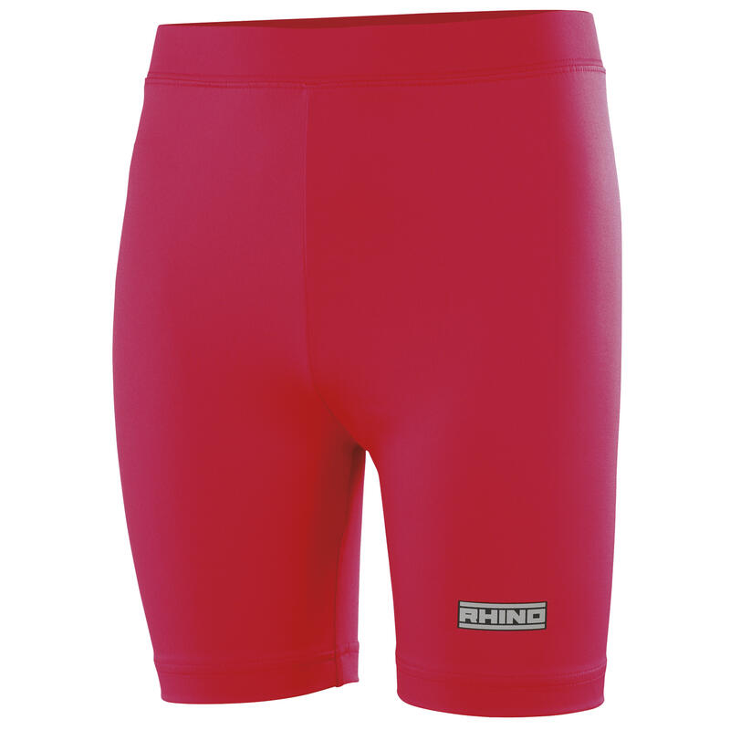 Childrens Boys Thermal Underwear Sports Base Layer Shorts (Red)