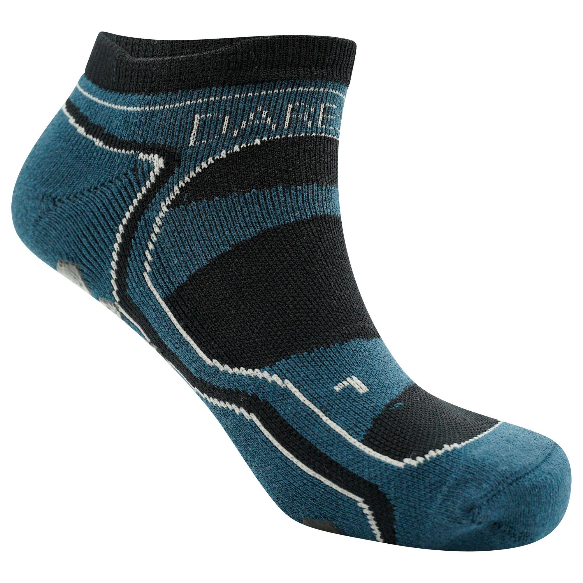 Mens Hex Athleisure Ankle Socks (Black/Orion Grey) 1/4