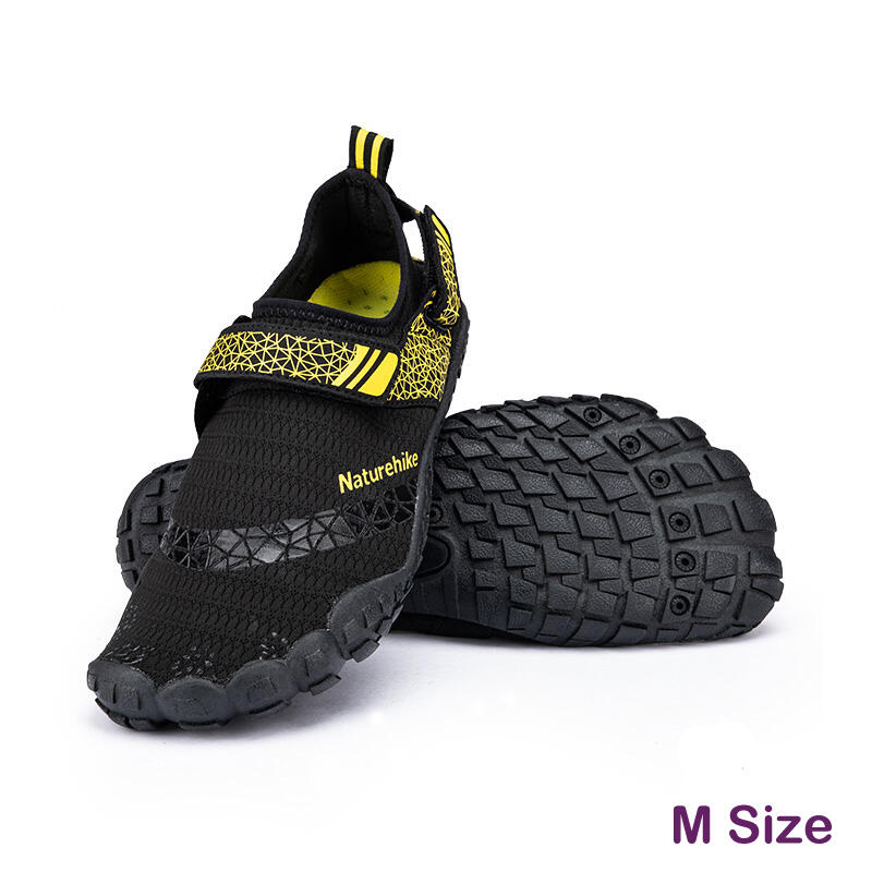 Silicone Anti-slip Wading Shoes - Black & Yellow