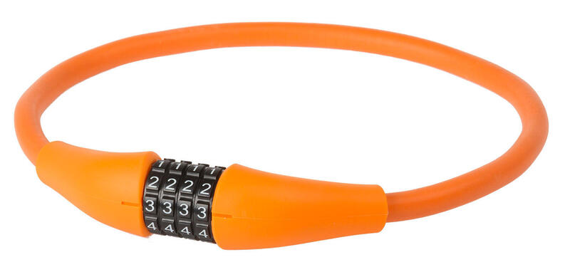Verrouillage de la figure de câble m-onde de silicium 900 x 12 mm - orange