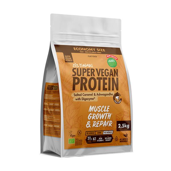 Super Vegan Protein Caramelo Salgado e Ashwagandha com Digezyme®