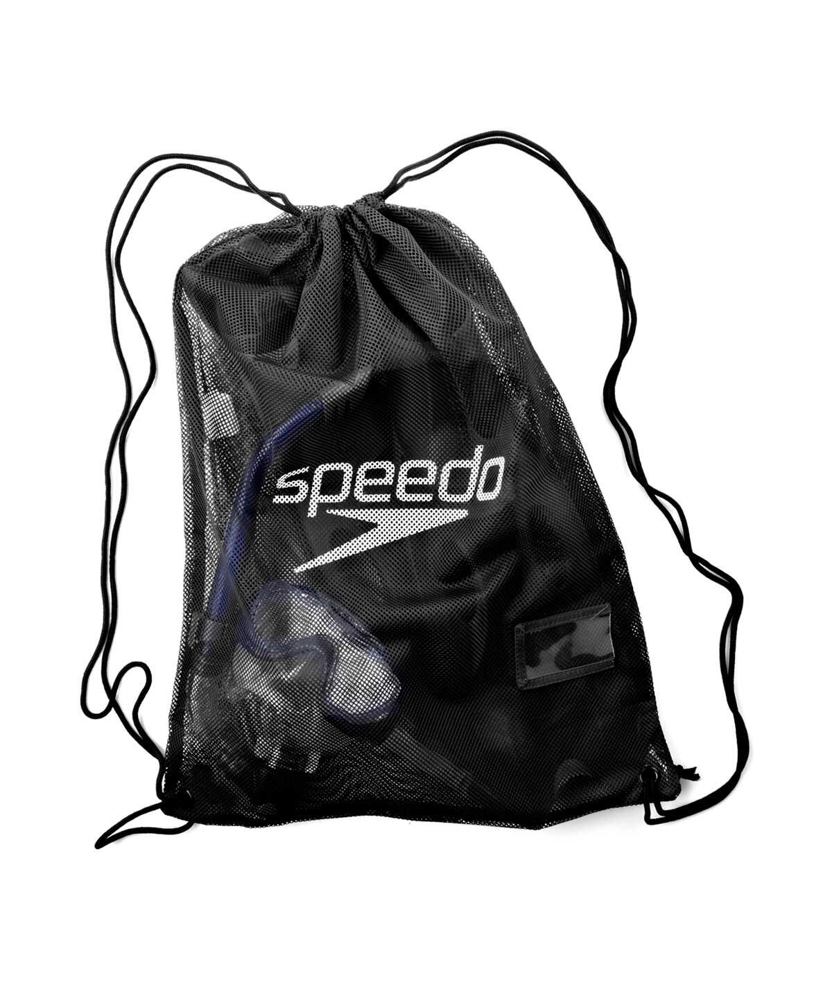 Speedo Equipment Mesh Wet Kit Bag - Black 3/5