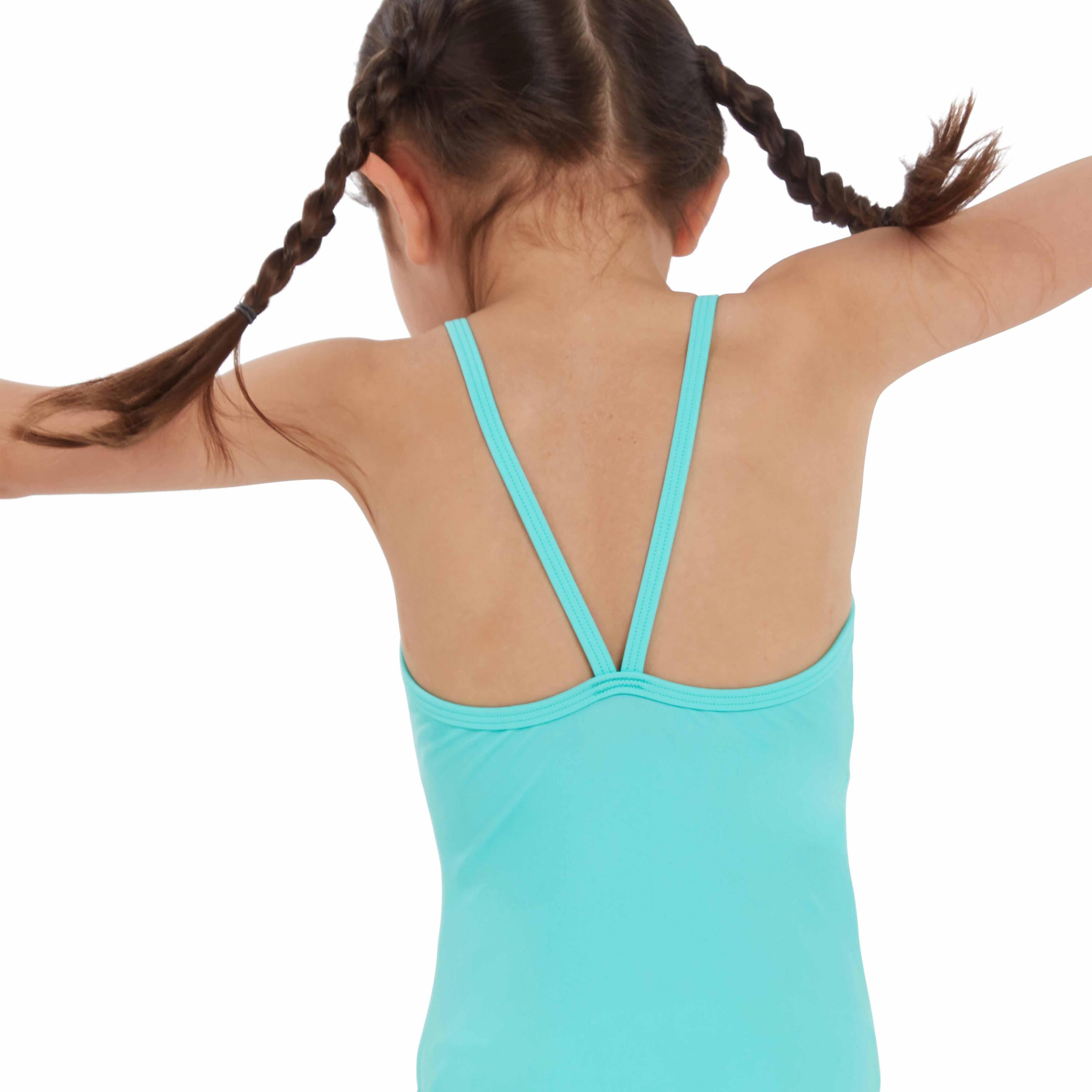 Speedo Endurance Digital Thinstrap Swimsuit Infants, Mint/Pink 3/5