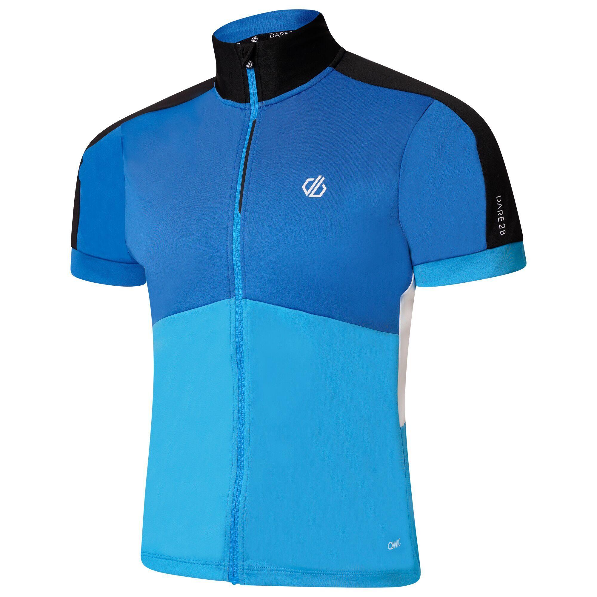 Protraction II Men's Cycling Full Zip Short Sleeve T-Shirt - Snorkel Blue 7/7