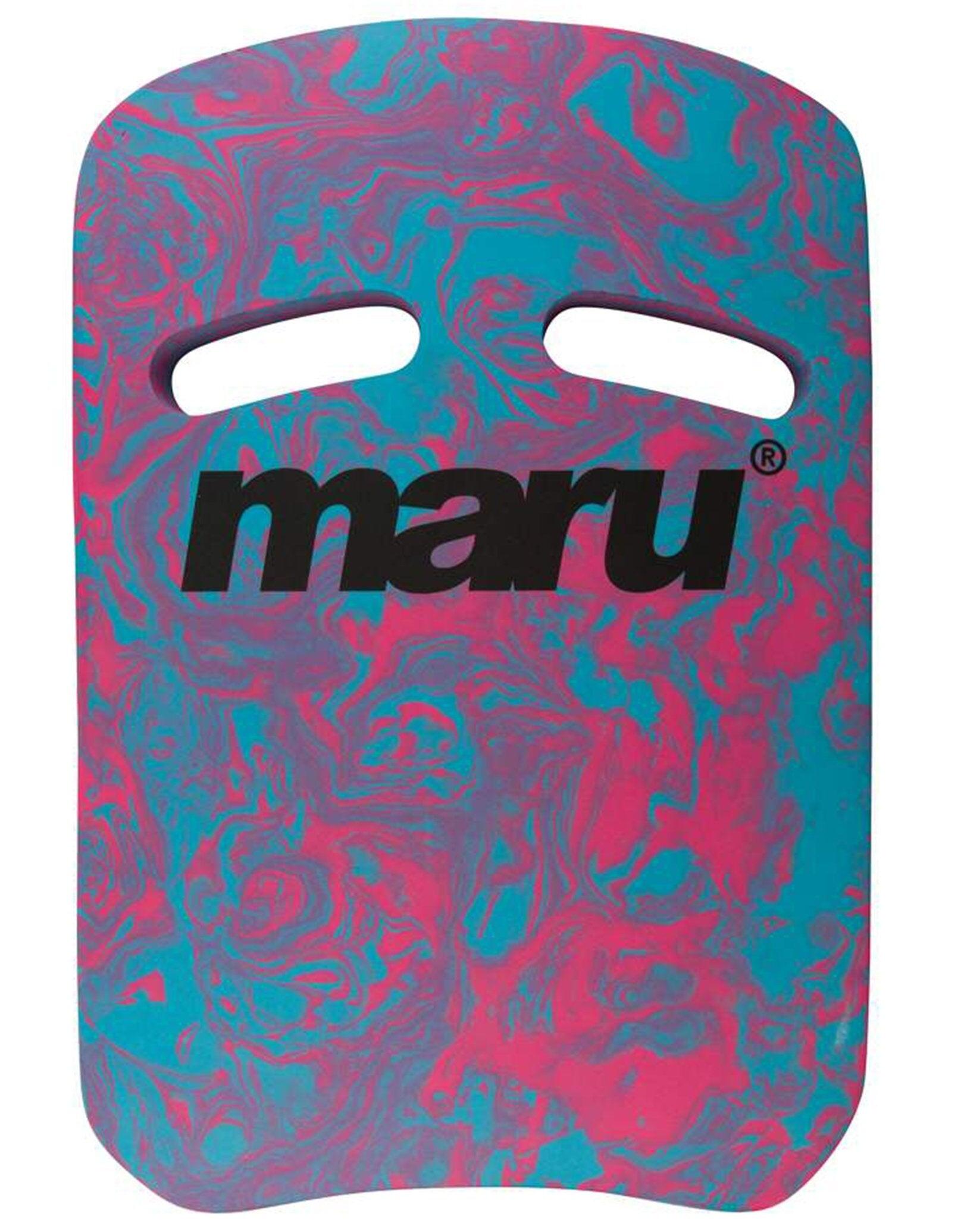 Maru Swirl Two Grip Fitness Kickboard - Blue/Pink 2/2