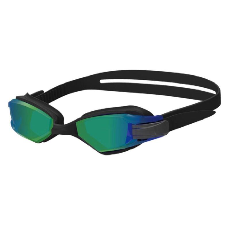 [SWN-OWS1M] Open Water Mirrored Competition Swimming Goggles - Dark Peacock Blue