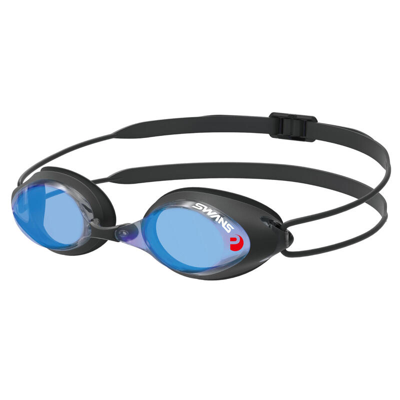 [SWN-SRXMPAF] Premium Anti-Fog Mirrored Competition Swimming Goggles - Dark Grey