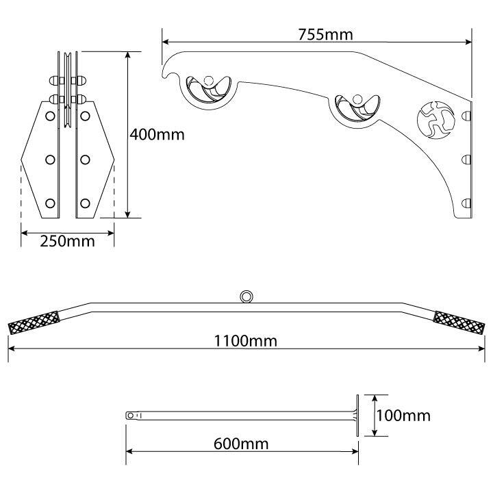 Wall Mounted Lat Pull Down Cable Upper Pulley Weight Machine 5/7