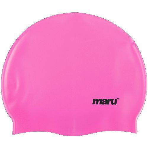 Maru Solid Silicone Swim Caps - Pink 1/1